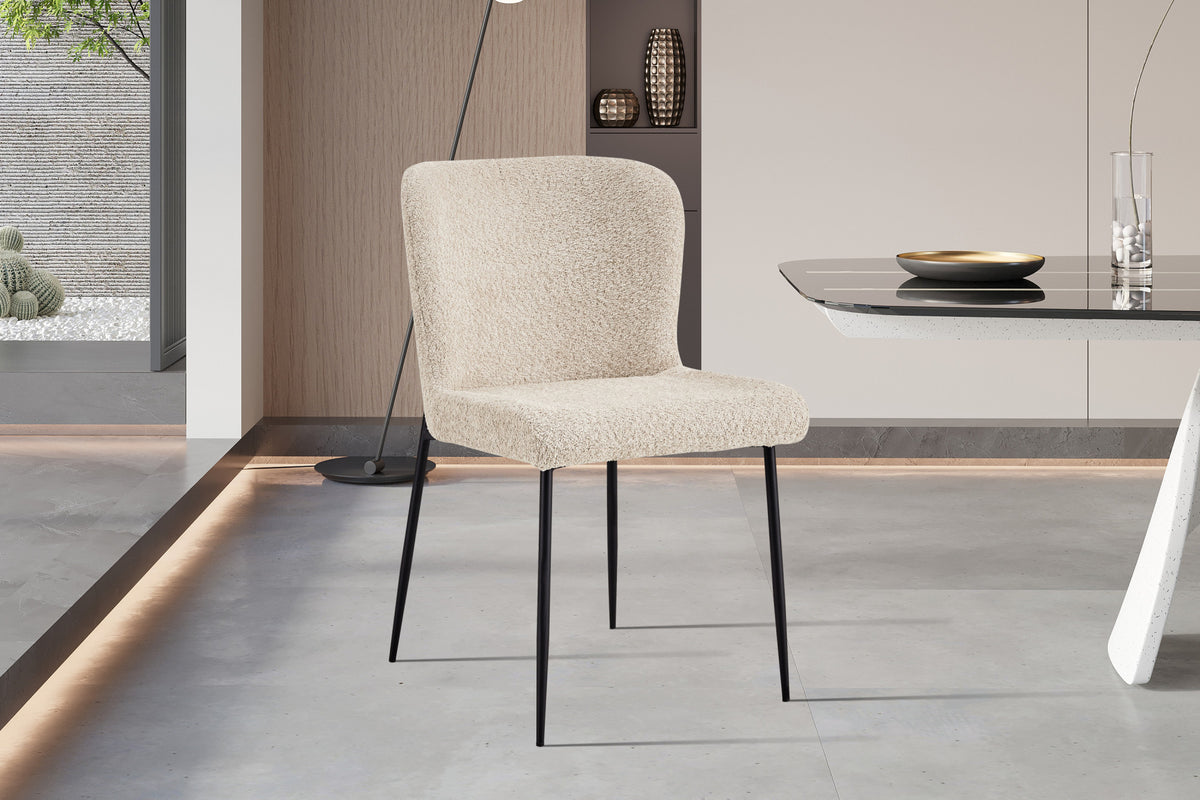 Rousseau - Stoel Lisa Boucle - Beige - 85x50x62 cm