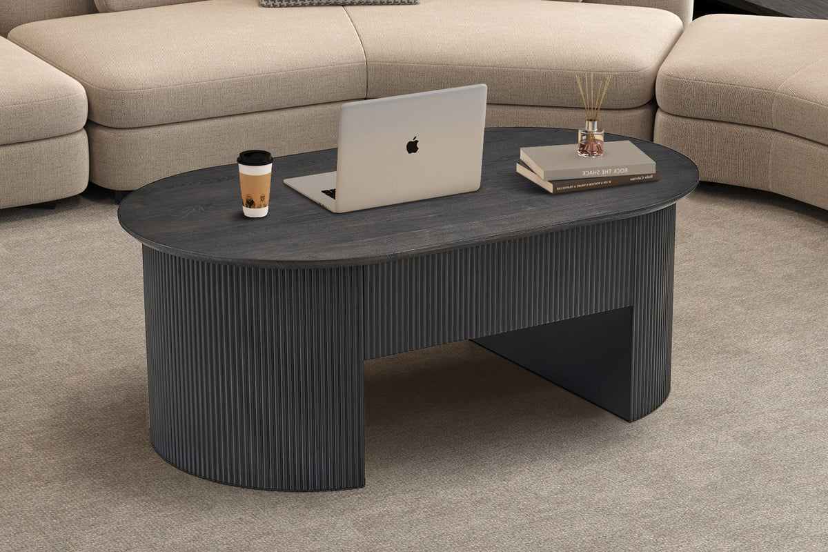 Rousseau - Salontafel Lagos - Lift-top Decor Donkerbruin - 45/62x120x70 cm
