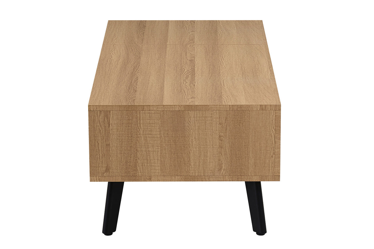 Rousseau - Salontafel Justine -Opklapbare top Decor Eik Naturel - 45/62x120x60 cm