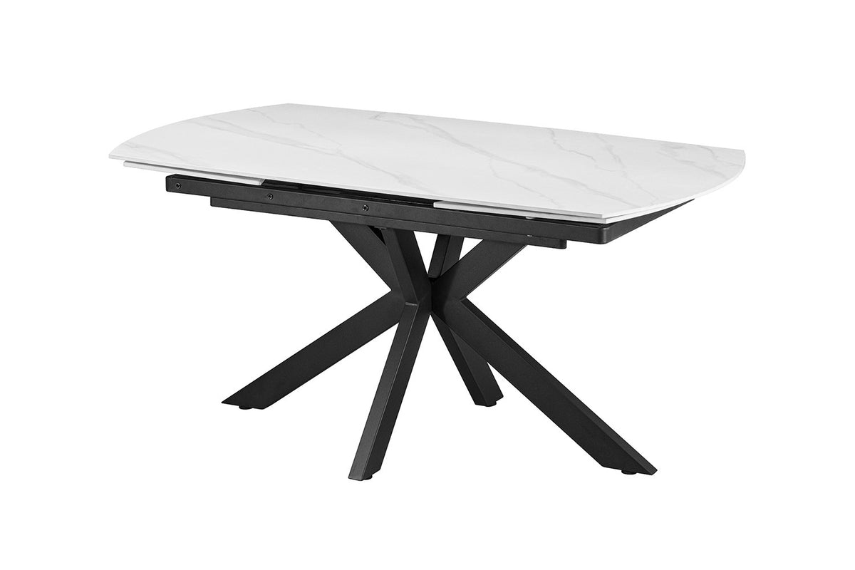Rousseau - Table extensible Ares - Ovale - Blanc Pierre - 160-240 cm
