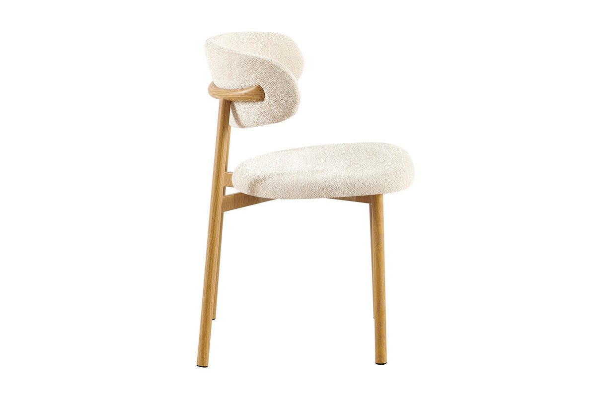 Rousseau - Eetkamerstoel Coco - Stof - Beige - 78x53x52 cm