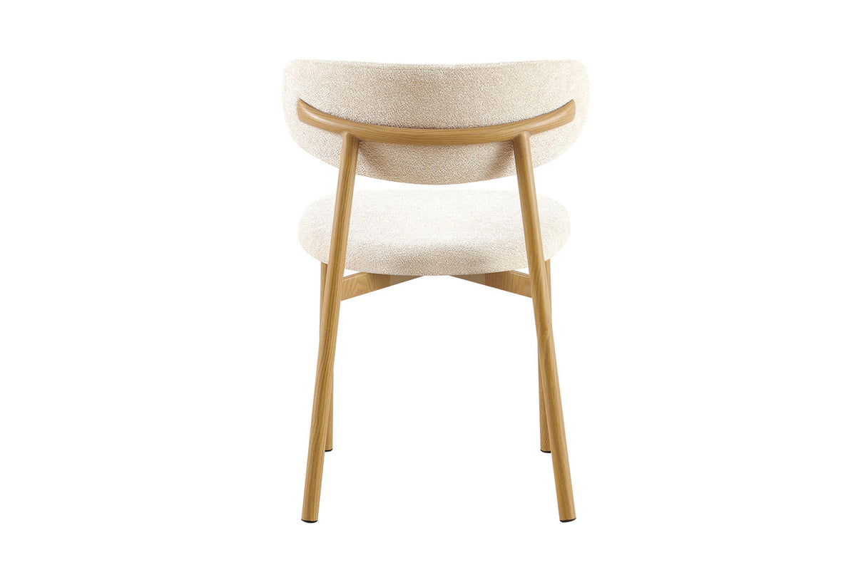 Rousseau - Eetkamerstoel Coco - Stof - Beige - 78x53x52 cm