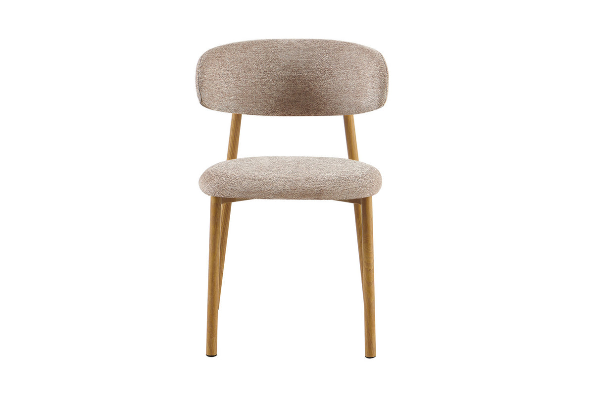 Rousseau - Eetkamerstoel Coco - Stof - Zand - 78x53x52 cm