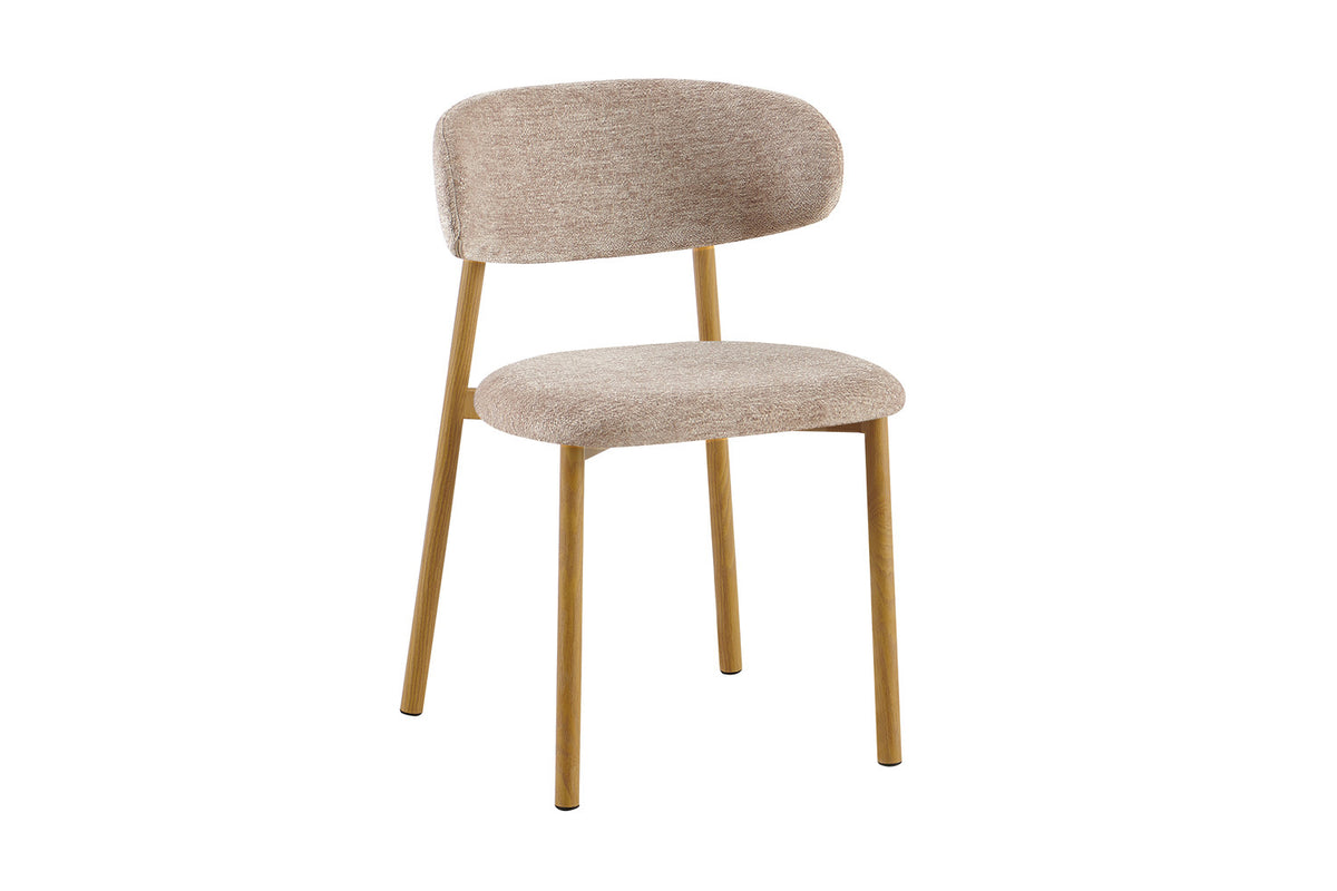 Rousseau - Eetkamerstoel Coco - Stof - Zand - 78x53x52 cm