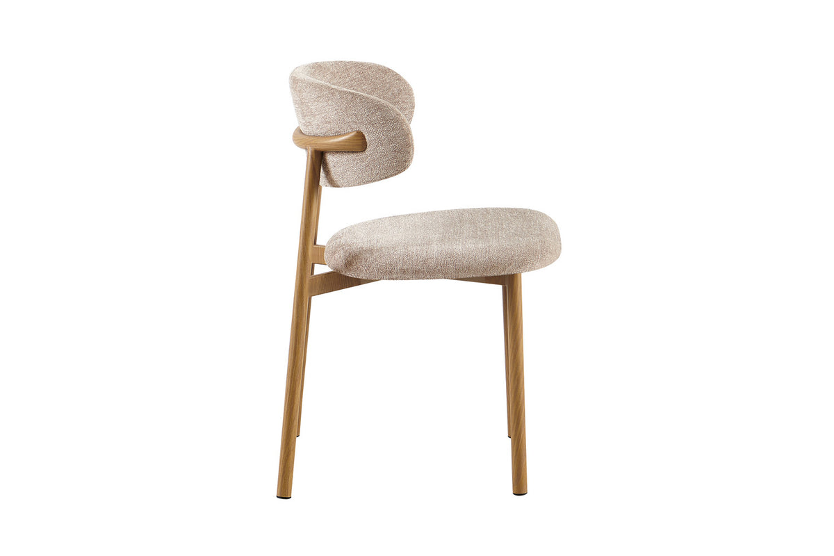 Rousseau - Eetkamerstoel Coco - Stof - Zand - 78x53x52 cm