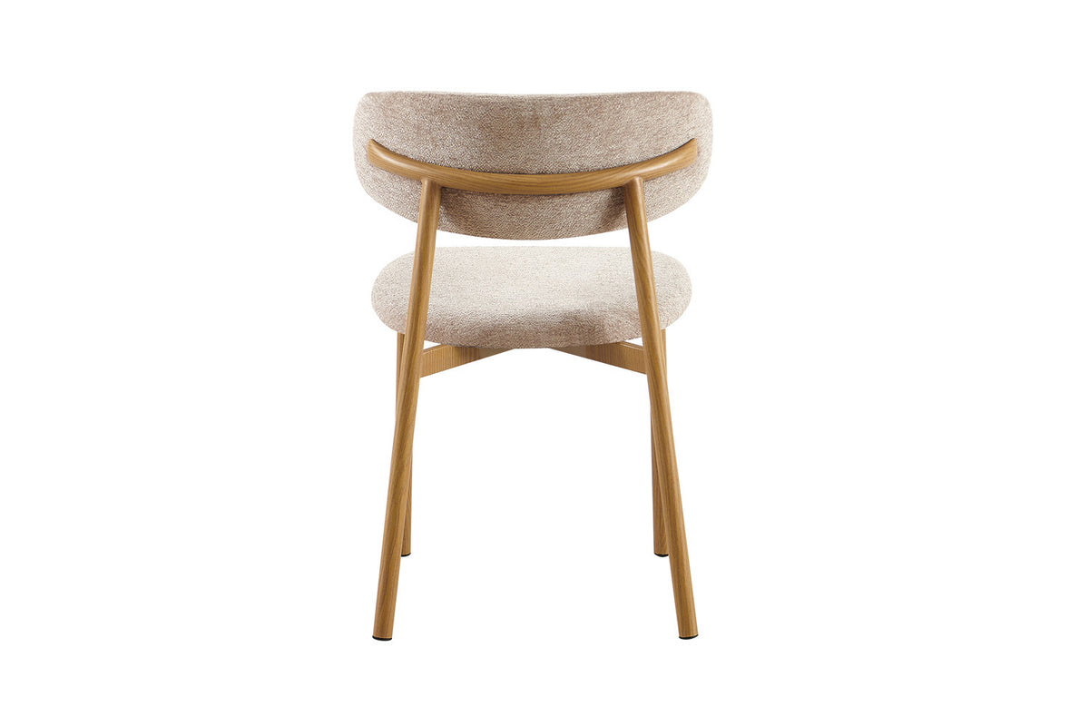 Rousseau - Eetkamerstoel Coco - Stof - Zand - 78x53x52 cm