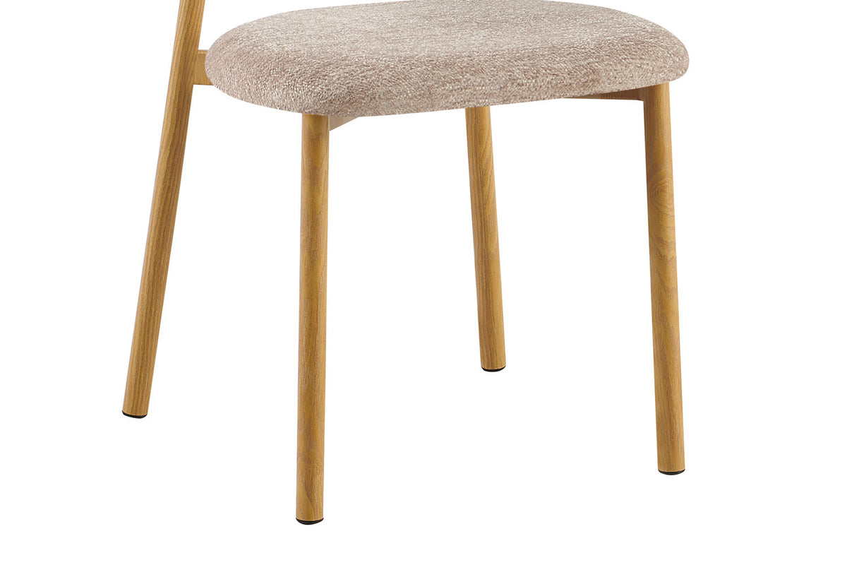 Rousseau - Eetkamerstoel Coco - Stof - Zand - 78x53x52 cm