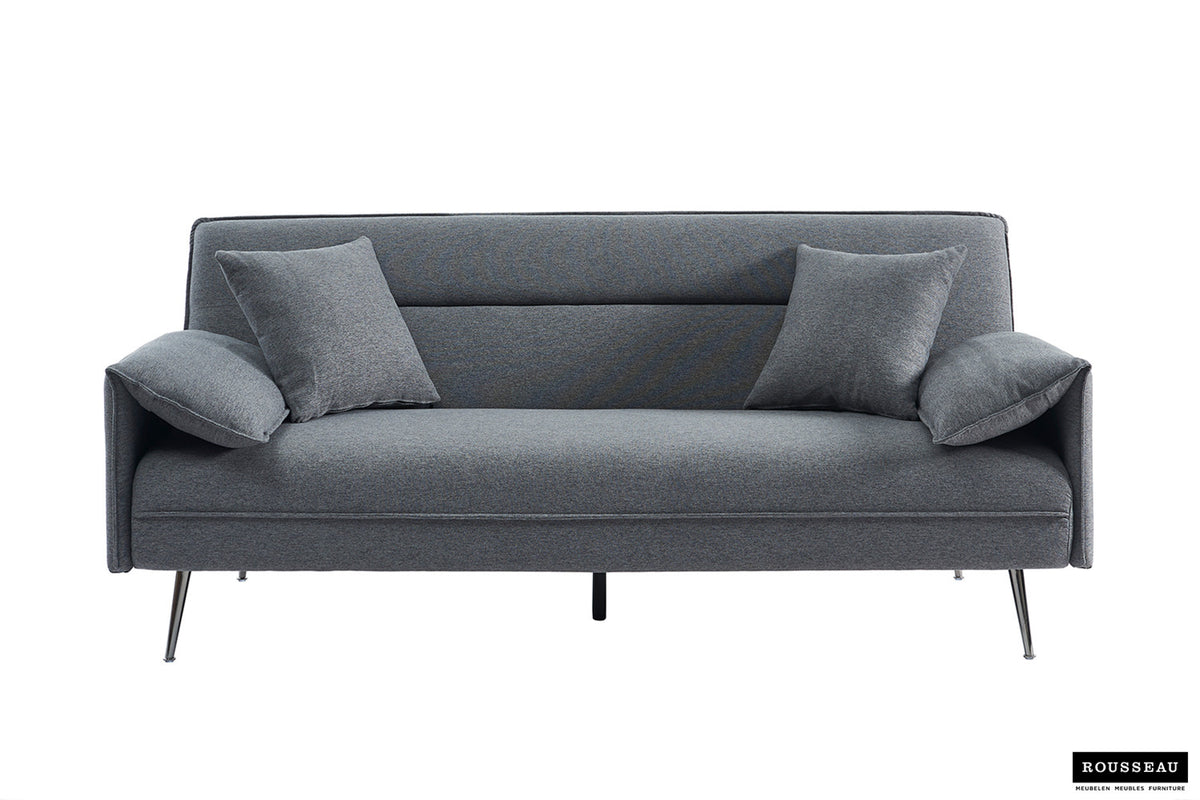 Rousseau - Clic-clac zetelbed Sivas - Grijs - 95x199x89 cm