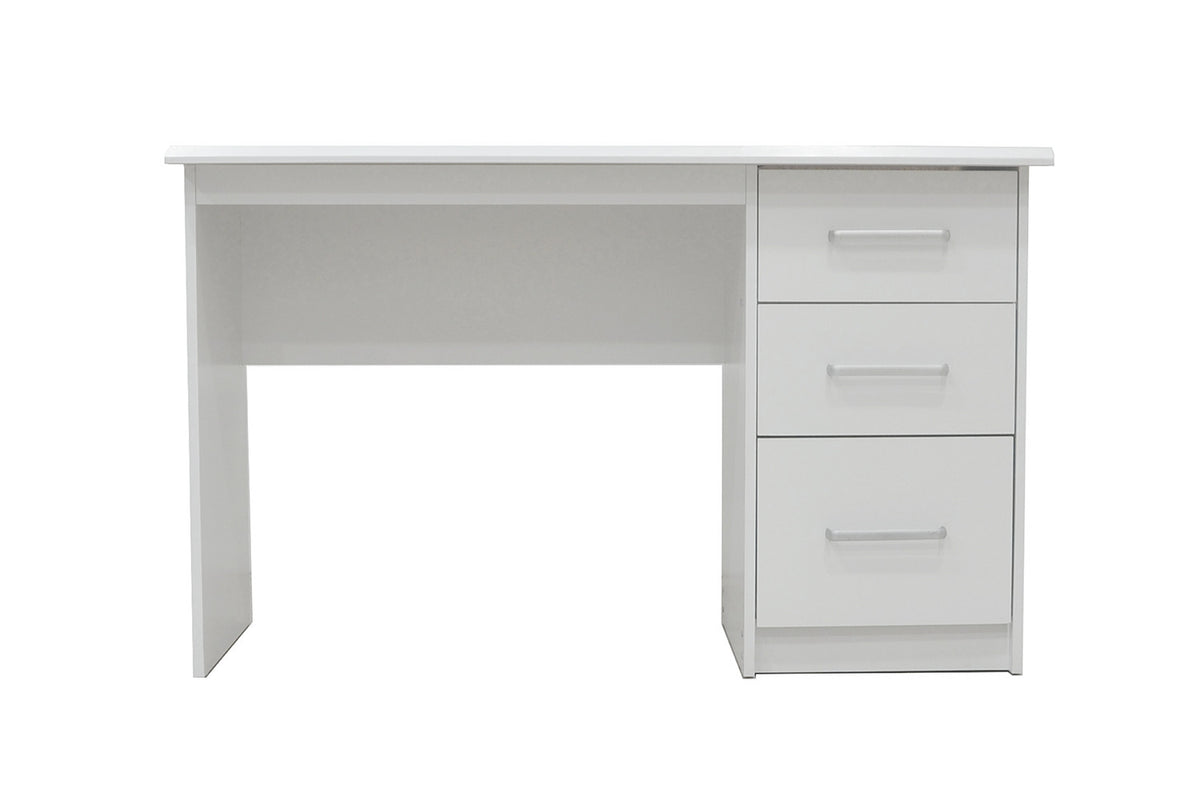 Rousseau - Bureau Mateo 3 lades Wit - 75x121x60 cm