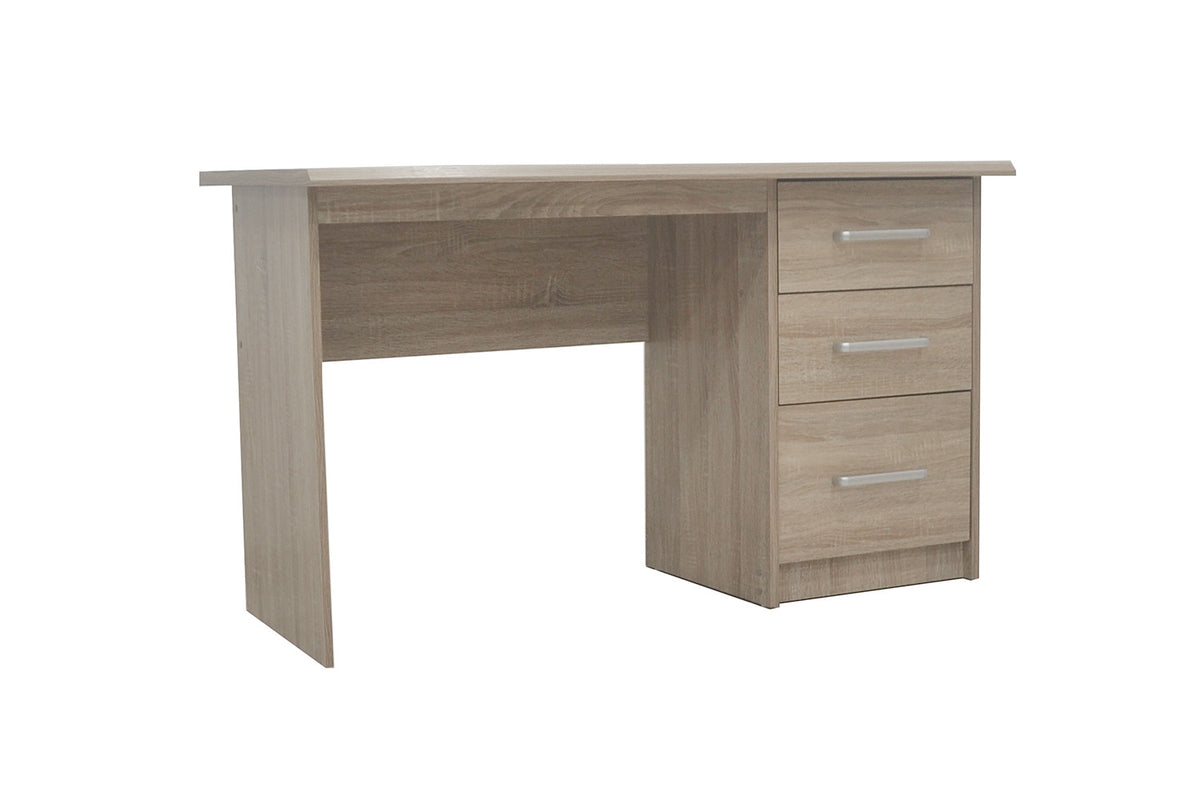 Rousseau - Bureau Mateo 3 lades Sonoma - 75x121x60 cm