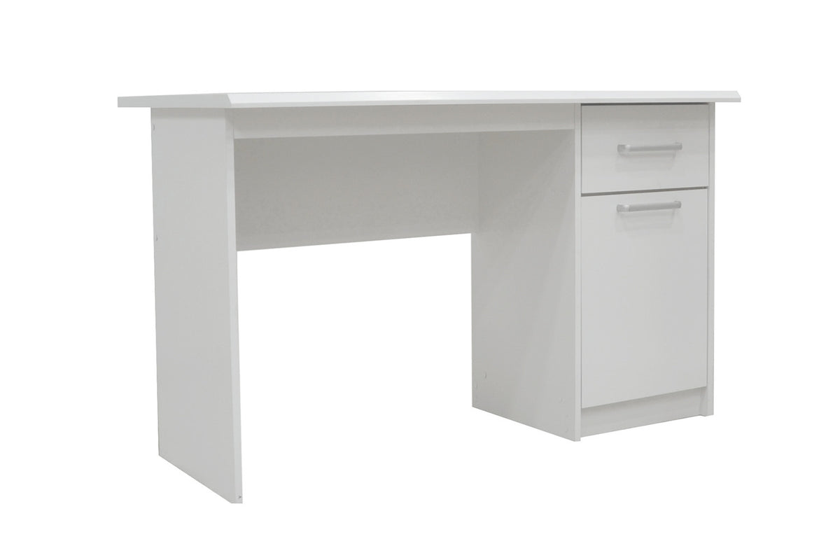 Rousseau - Bureau Milou 1 lade 1 deur Wit - 75x121x60 cm
