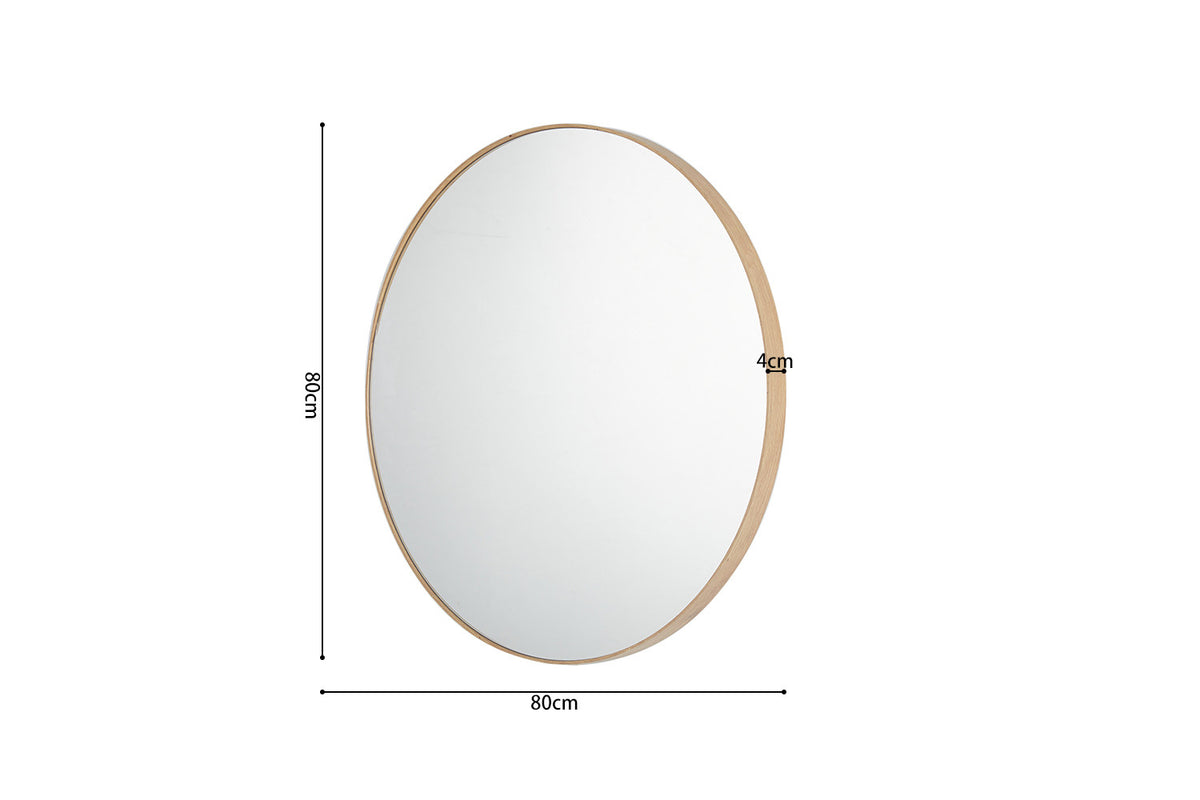 Rousseau - Miroir Ria 80x80 Vieux chêne - 80x80x9,5 cm