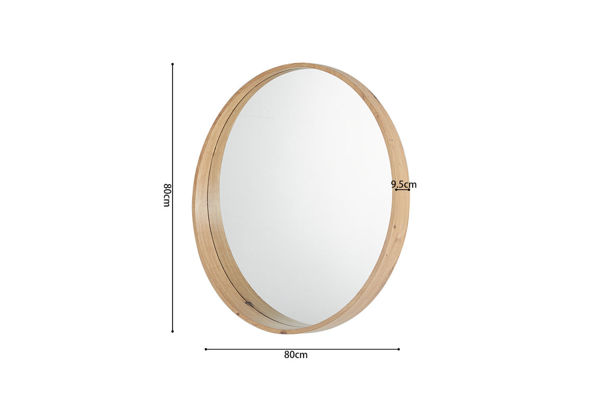Rousseau - Spiegel Roxy 80x80 Oude eik - 80x80x4 cm