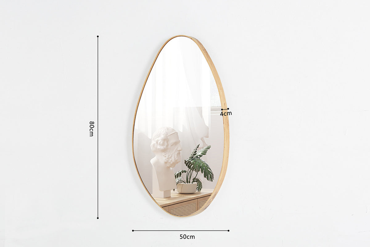 Rousseau - Miroir Romi 80x50 Vieux chêne - 80x50x0,8 cm