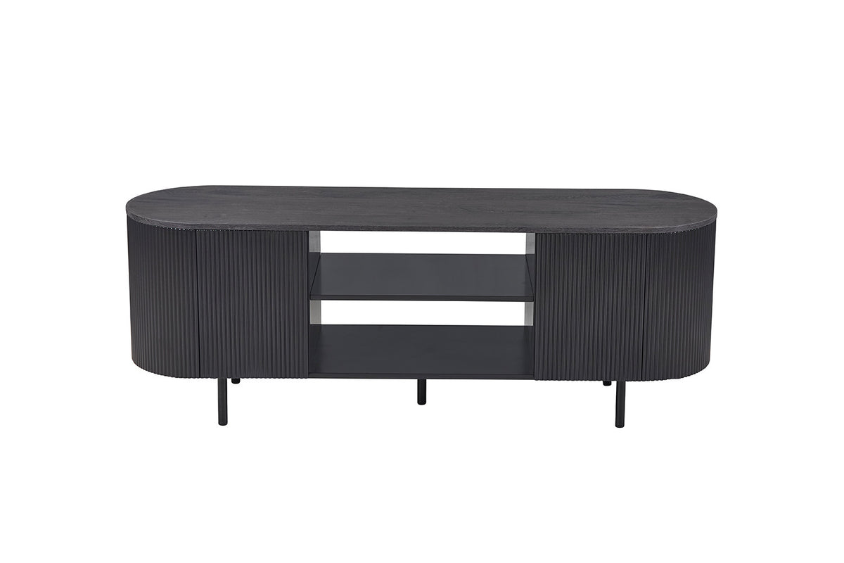 Rousseau - TV meubel Lagos 160 cm Decor Donkerbruin - 57.5x160x45 cm