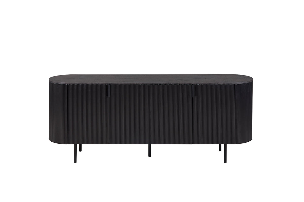 Rousseau - Dressoir Lagos 200 cm Decor Donkerbruin - 80x200x45 cm