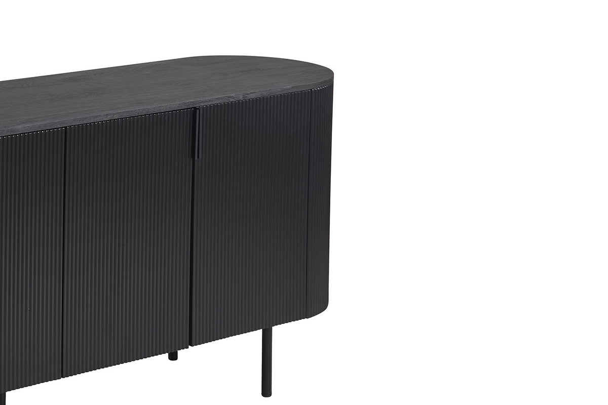 Rousseau - Dressoir Lagos 200 cm Decor Donkerbruin - 80x200x45 cm