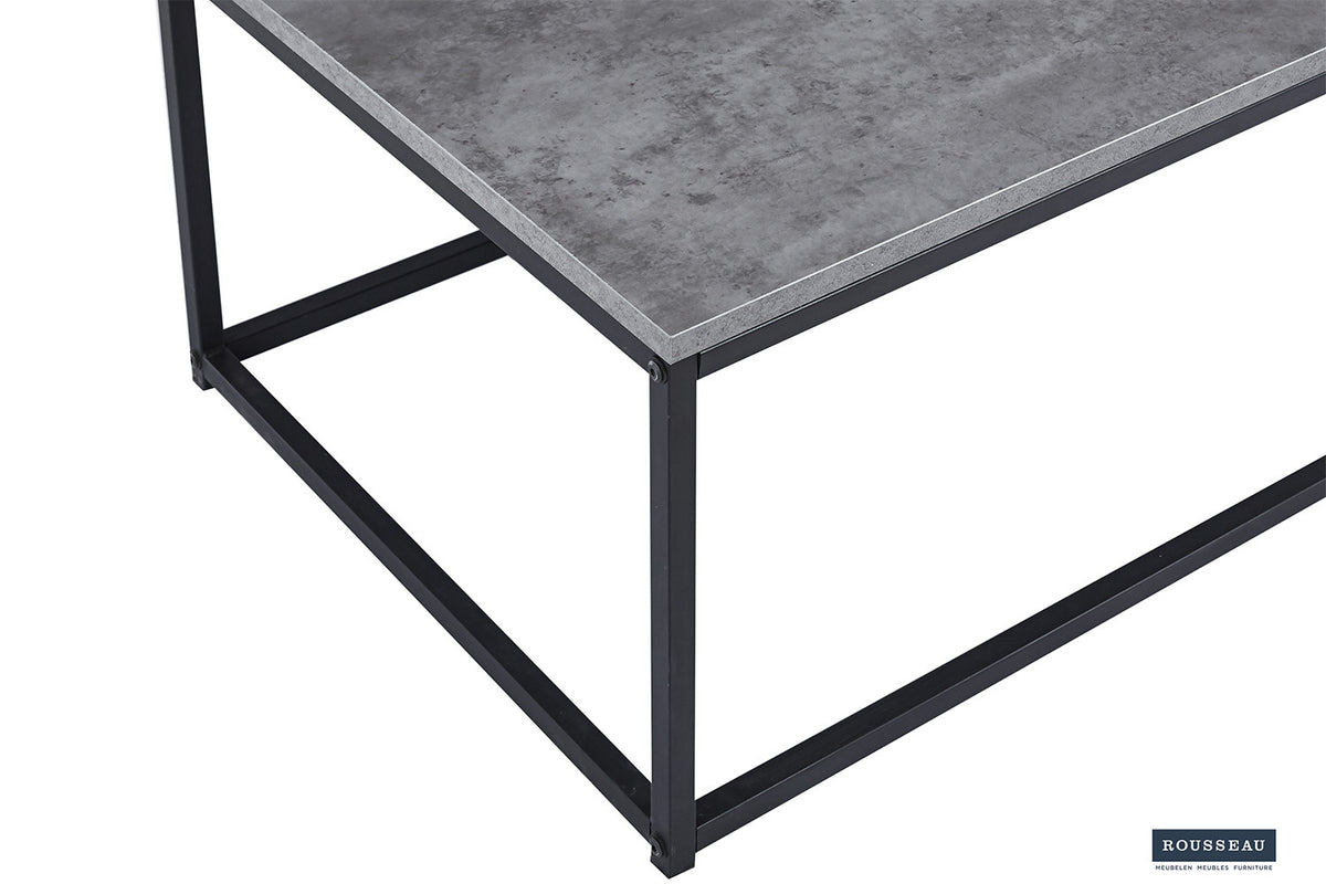 Rousseau - Salontafel Dallas Decor Steen Grijs - 40x120x60 cm