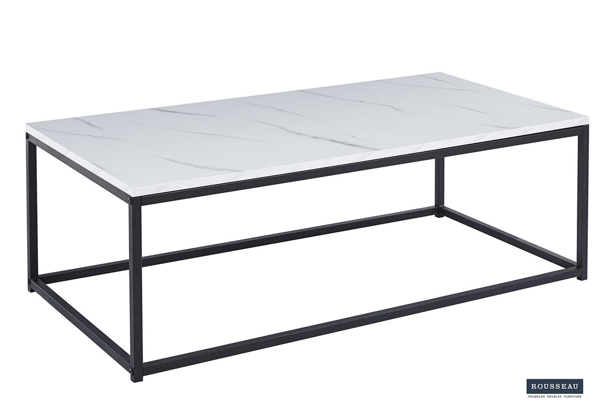 Rousseau - Salontafel Dallas Decor Marmer Wit - 40x120x60 cm
