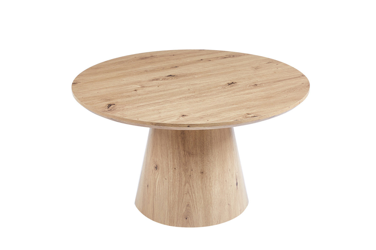 Rousseau - Table basse Lukas 80 cm Décor Vieux chêne - 45x80x80 cm