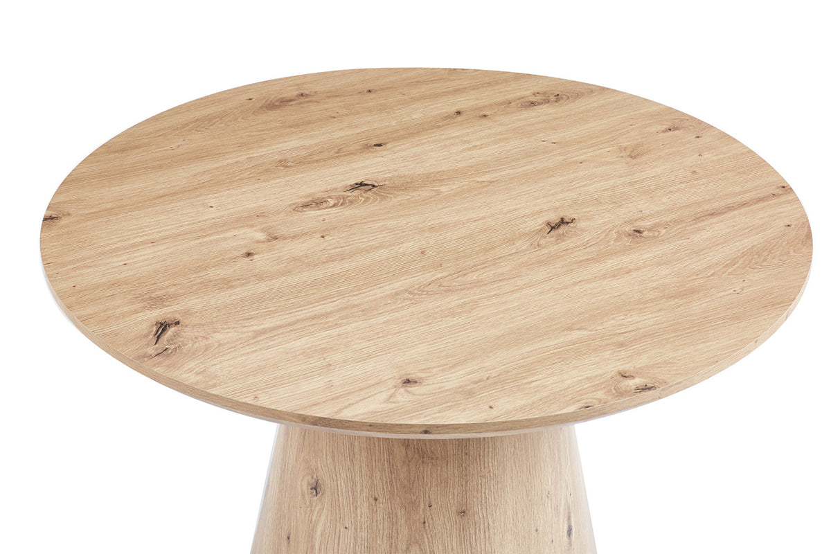 Rousseau - Table basse Lukas 80 cm Décor Vieux chêne - 45x80x80 cm