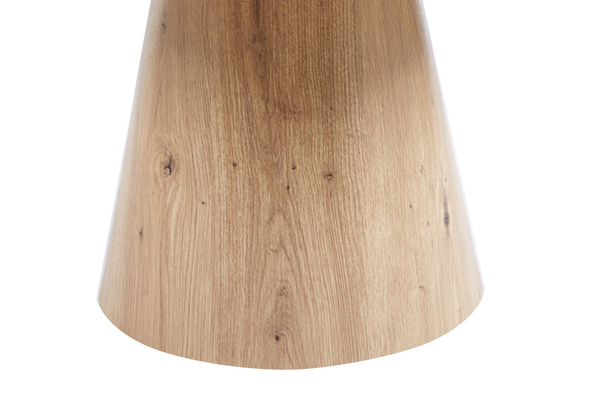Rousseau - Table basse Lukas 80 cm Décor Vieux chêne - 45x80x80 cm