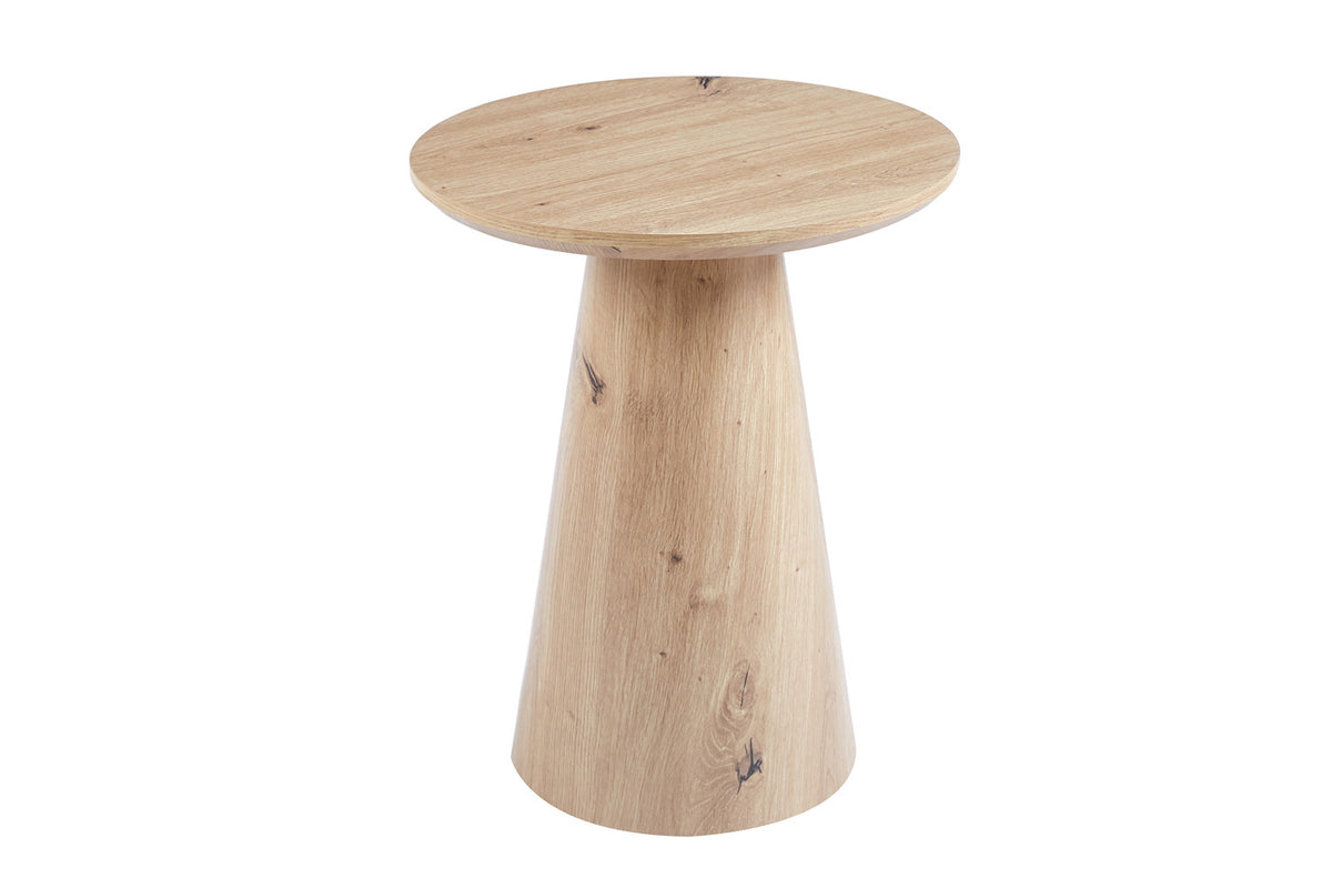 Rousseau - Table basse Lukas 45 cm Décor Vieux chêne - 55x45x45 cm