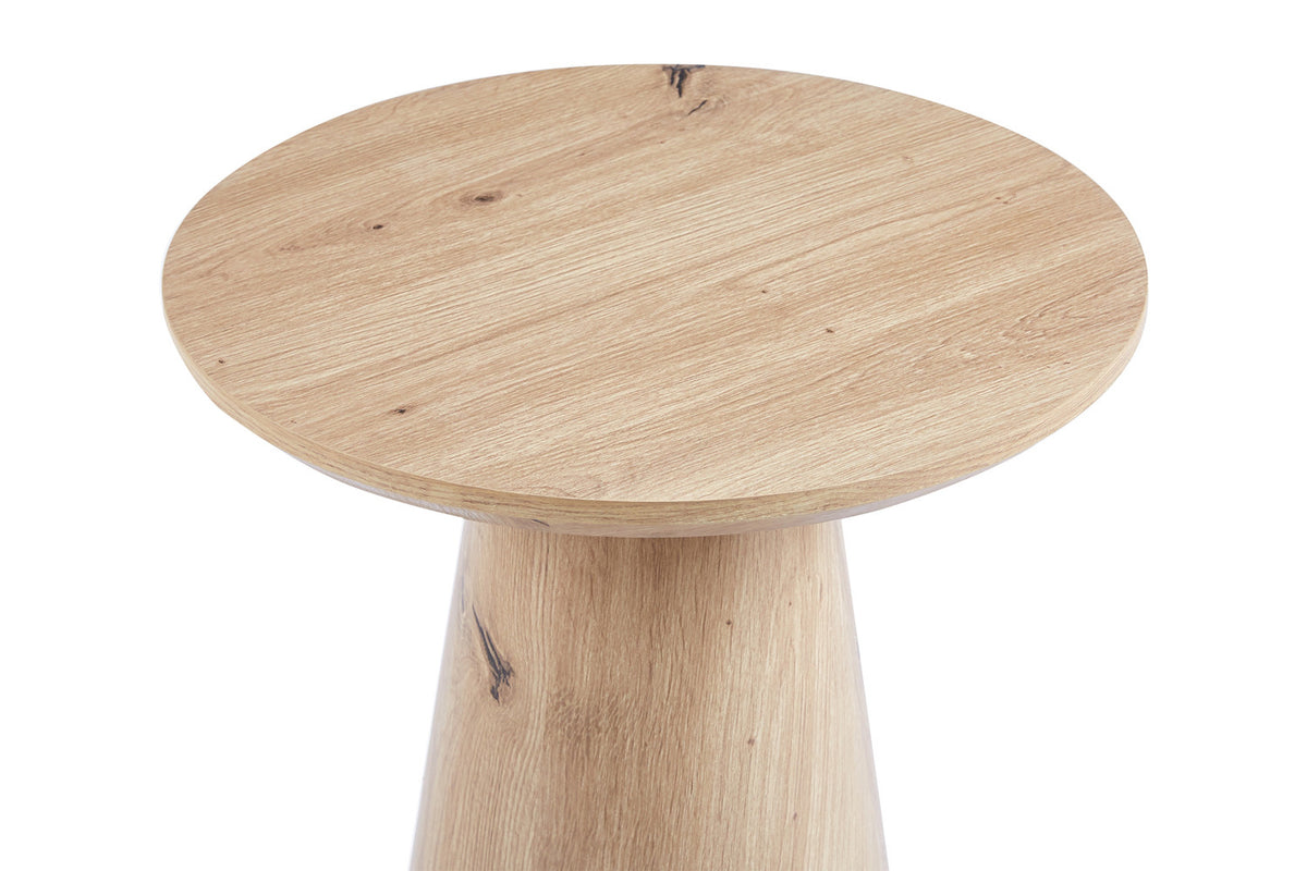 Rousseau - Table basse Lukas 45 cm Décor Vieux chêne - 55x45x45 cm