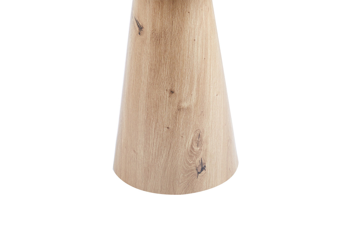 Rousseau - Table basse Lukas 45 cm Décor Vieux chêne - 55x45x45 cm