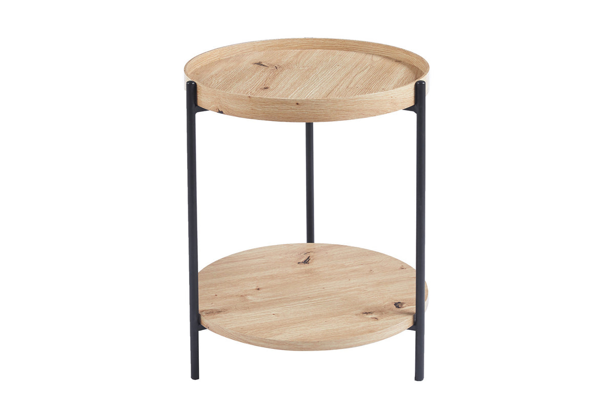 Rousseau - Salontafel Dalina 45 cm Decor Oude eik - 55x45x45 cm