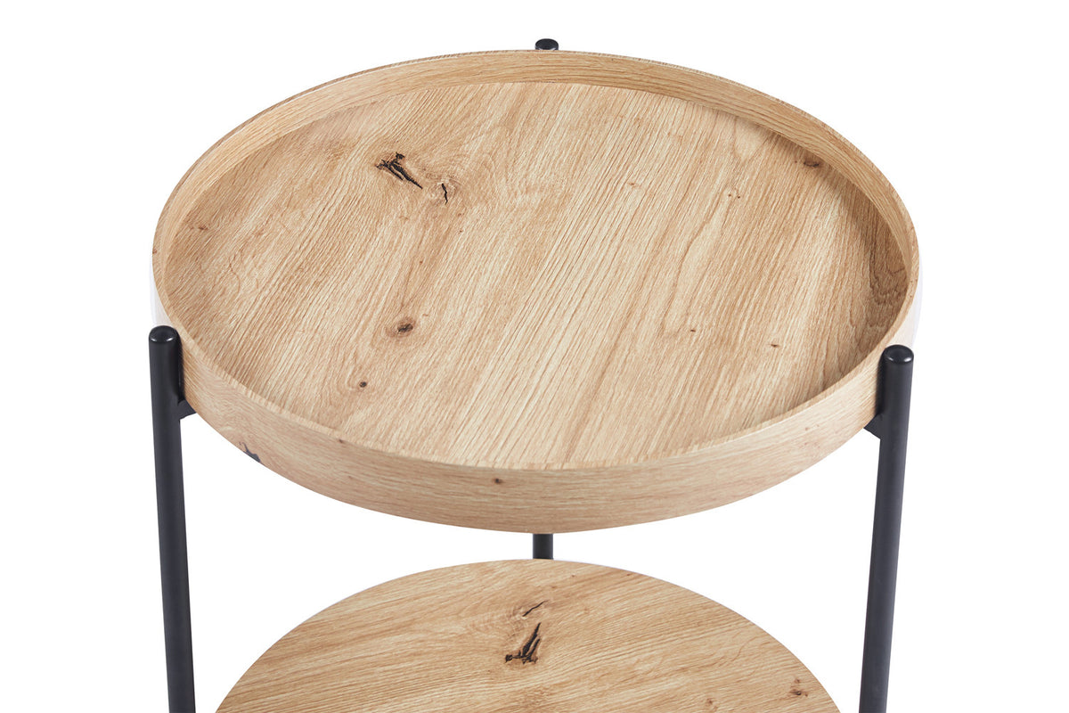 Rousseau - Salontafel Dalina 45 cm Decor Oude eik - 55x45x45 cm