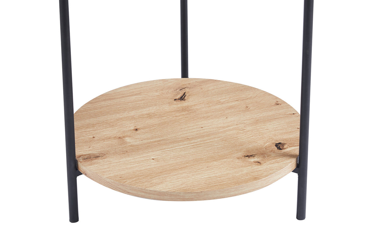 Rousseau - Salontafel Dalina 45 cm Decor Oude eik - 55x45x45 cm