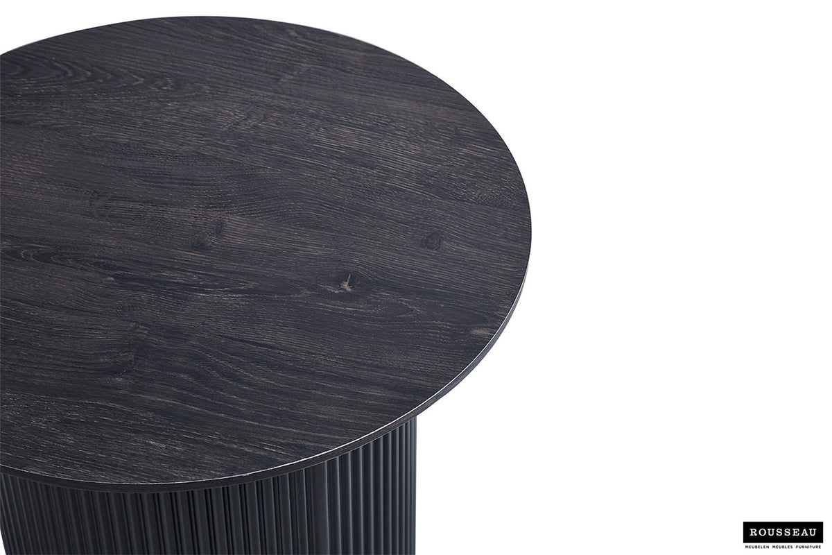 Rousseau - Salontafel Lagos 50 cm Rond Decor Donkerbruin - 46x50x50 cm
