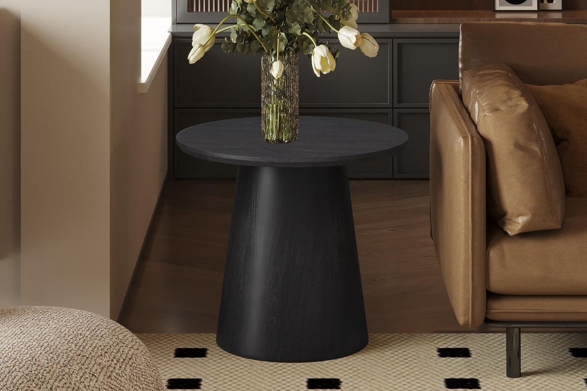 Rousseau - Bijzetttafel Miklos 60 cm Rond Decor Donkerbruin - 49.5x60x60 cm