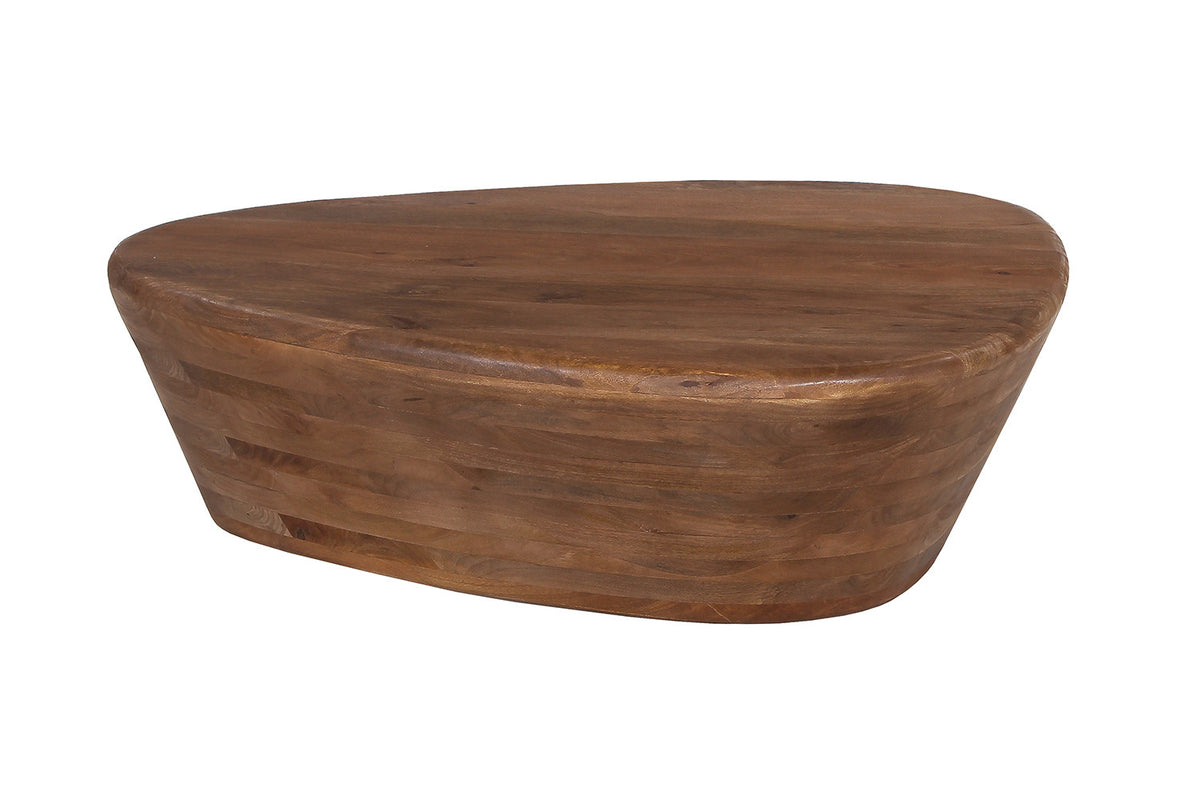 Rousseau - Table basse Evan Manguier Marron clair - 30x107x78 cm