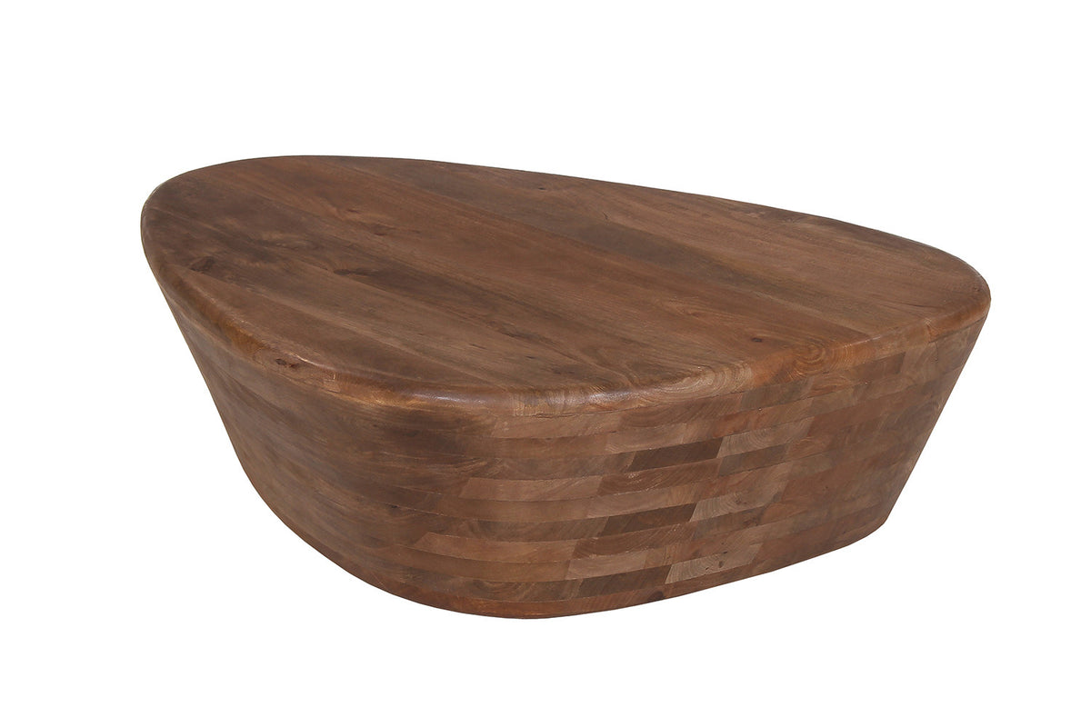 Rousseau - Table basse Evan Manguier Marron clair - 30x107x78 cm