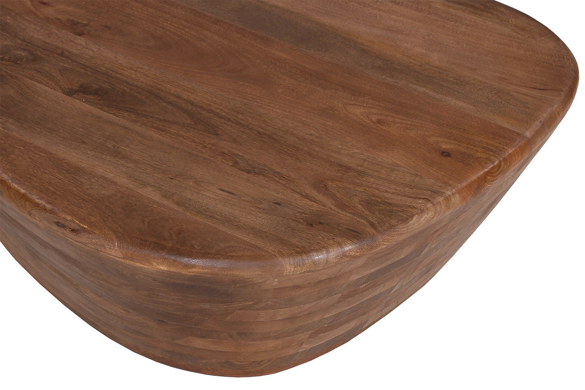 Rousseau - Table basse Evan Manguier Marron clair - 30x107x78 cm