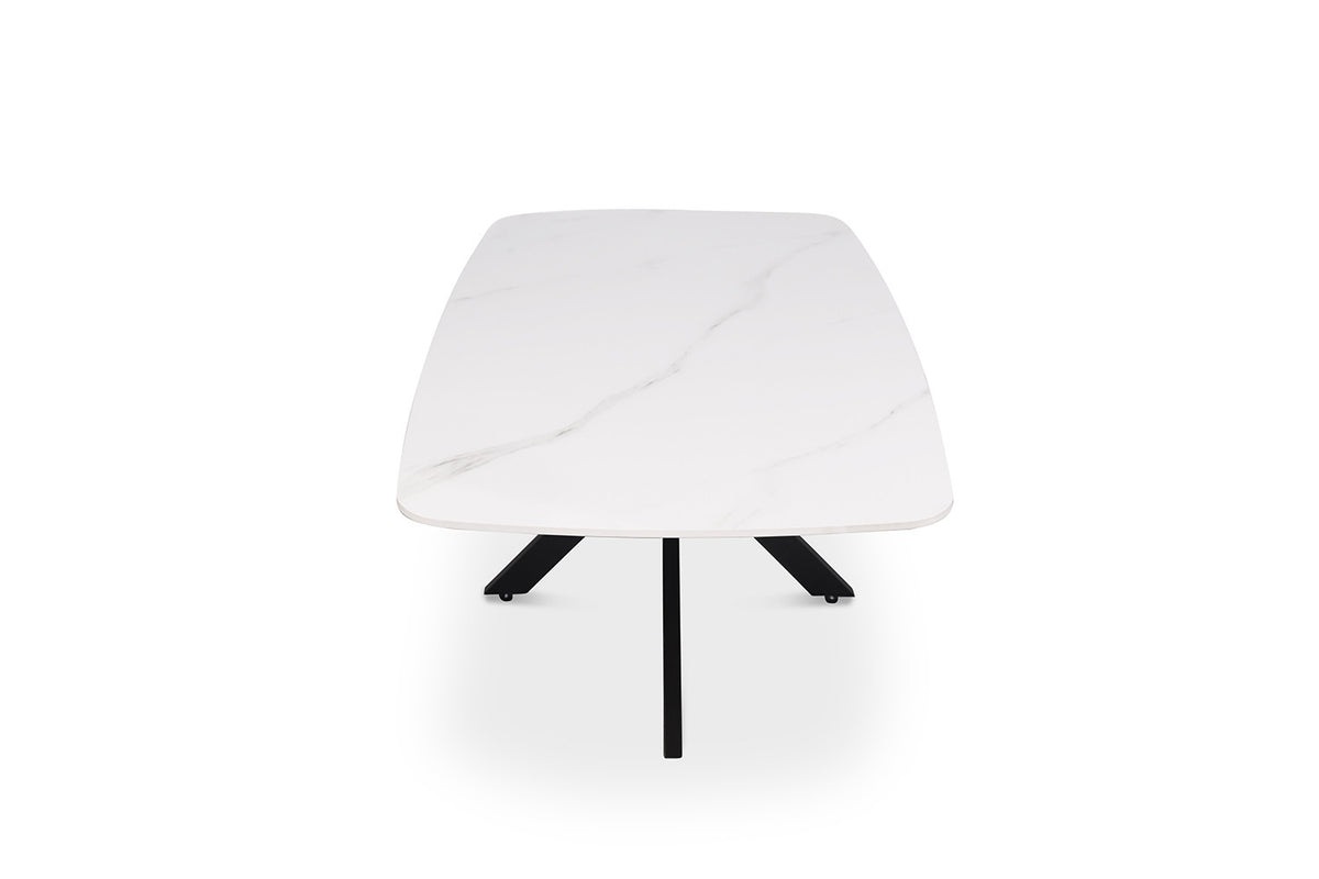 Rousseau - Salontafel Apollo 130 cm Deens Ovaal Steen Wit - 45x130x70cm