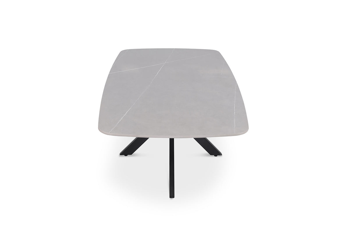 Rousseau - Salontafel Apollo 130 cm Deens Ovaal Steen Grijs - 45x130x70cm