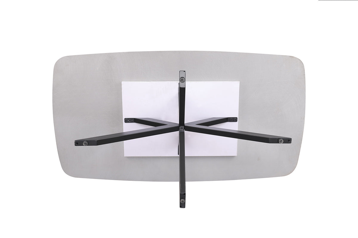 Rousseau - Salontafel Apollo 130 cm Deens Ovaal Steen Grijs - 45x130x70cm