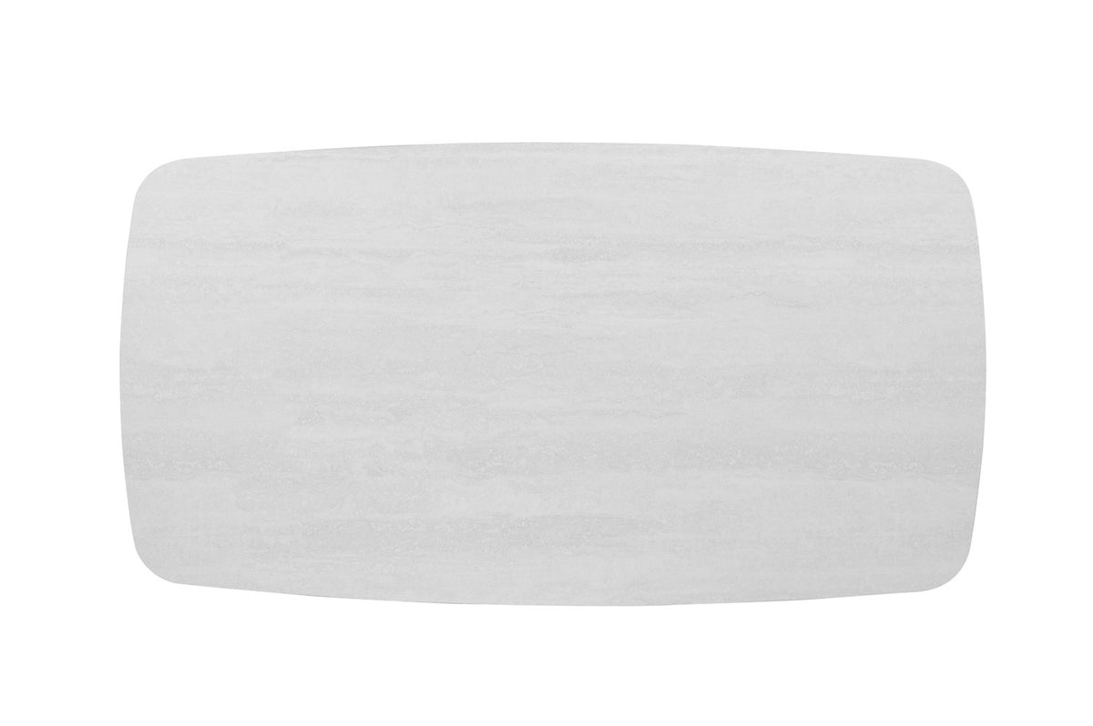 Rousseau - Salontafel Apollo 130 cm Deens Ovaal Steen Baroque Grijs - 45x130x70cm