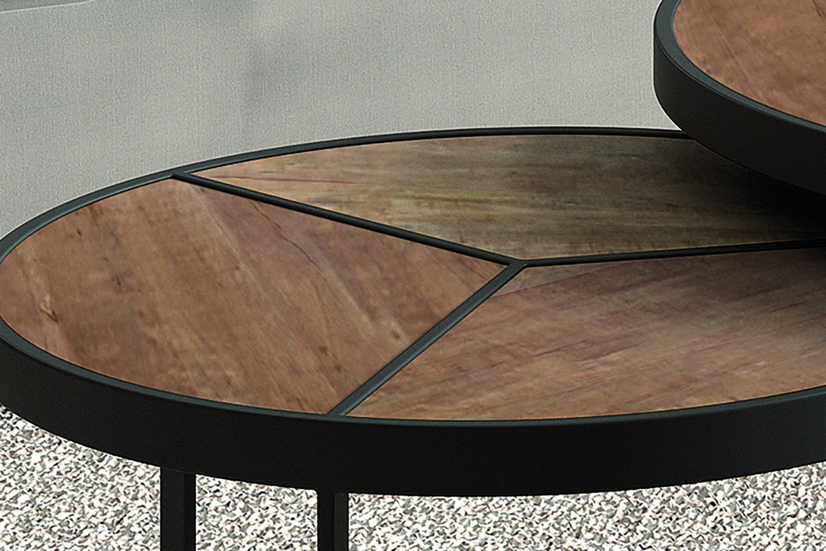 Rousseau - Table basse Laveu 2 pièces en manguier - 40x70x70cm