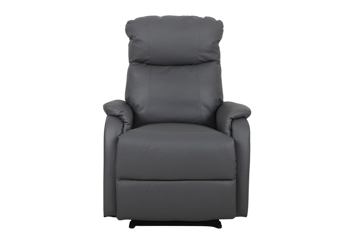 Rousseau - Relax Tokio manueel verstelbaar PU Grijs - 160x76x90 cm