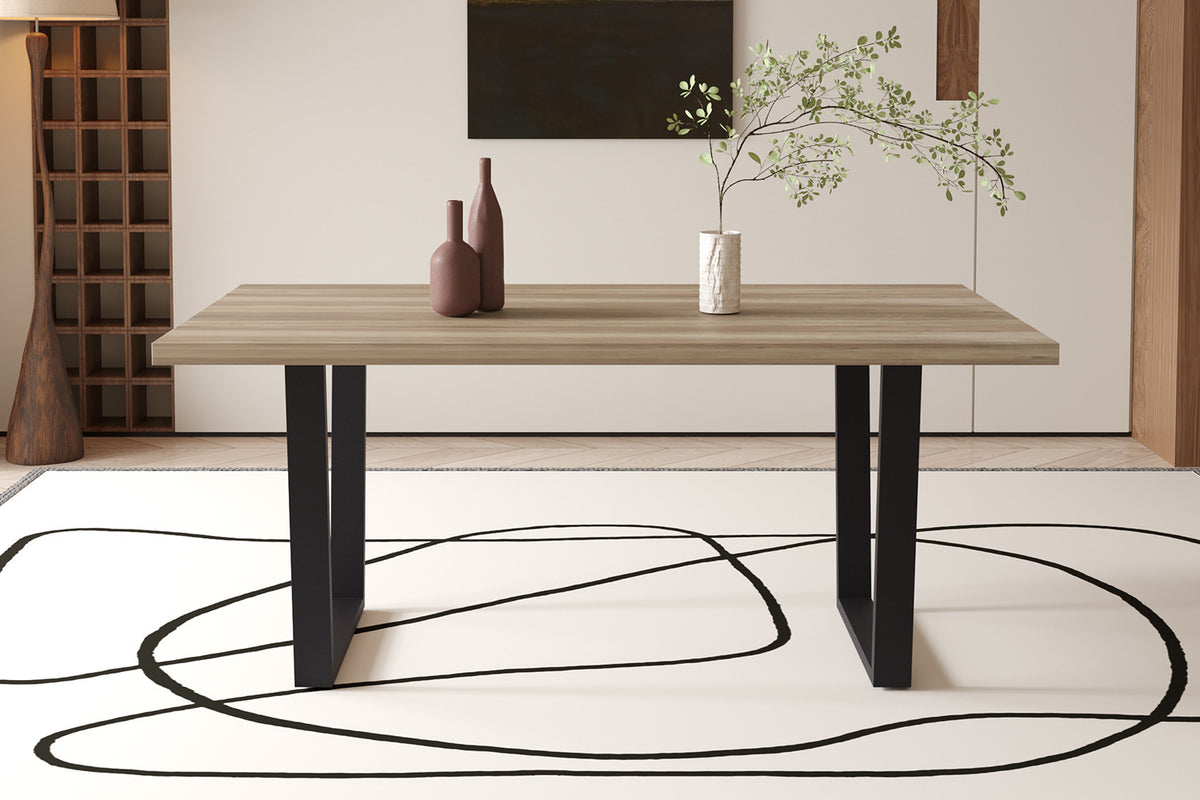 Rousseau - Table Armin 180 cm Décor Manguier - 75x180x90cm