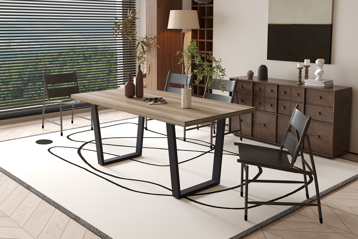 Rousseau - Table Armin 180 cm Décor Manguier - 75x180x90cm