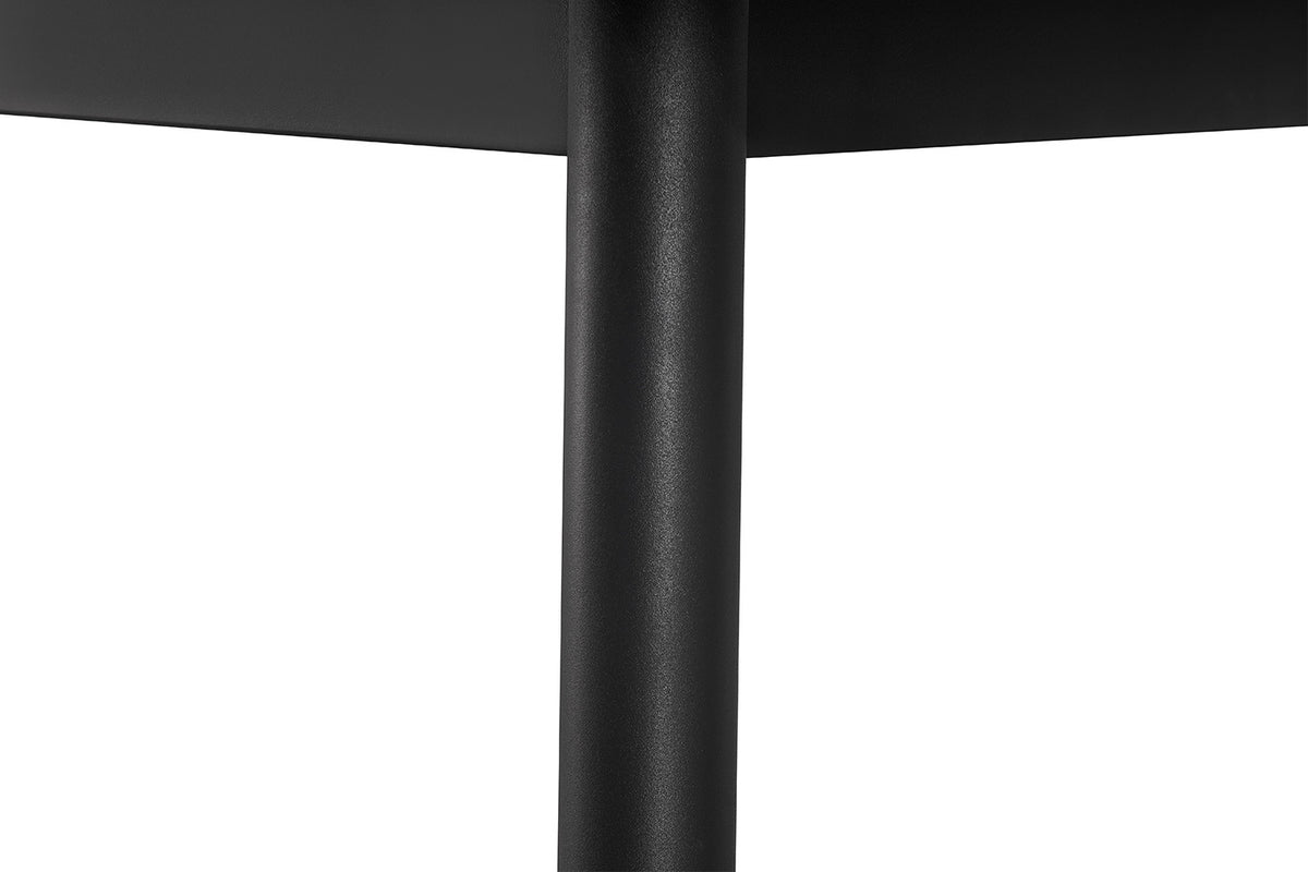 Rousseau - Lot de 4 chaises Cato/Kenzo - PU Noir - 96x41x48 cm