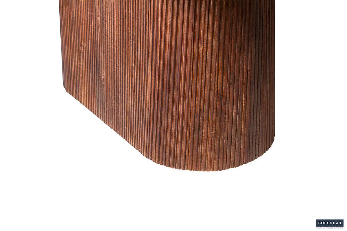 Rousseau - Table Miguel 230 cm Ovale Manguier Marron clair - 76x230x110 cm