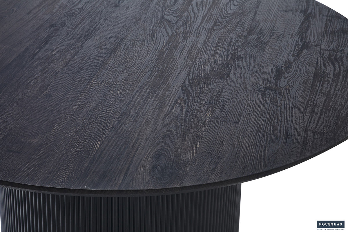 Rousseau - Tafel Lagos 120 cm Rond Decor Donkerbruin - 76x120x120 cm
