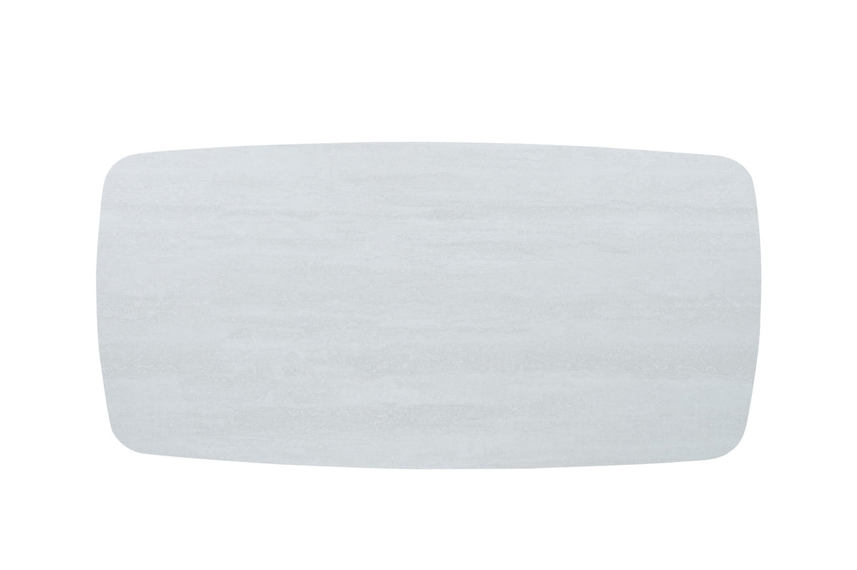 Rousseau - Tafel Apollo 180 cm Deens Ovaal Steen Baroque Grijs - 76x180x90cm