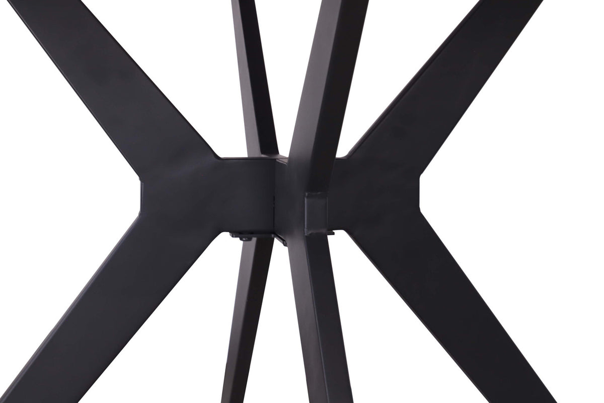Rousseau - Tafel Apollo 110 cm Rond Glanzend Steen Italian Grijs - 75.5x110x110cm